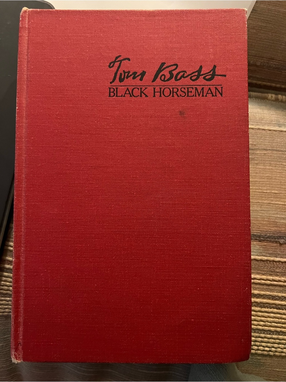 Tom Bass Black Horseman Book by Bill Hardy Vintage